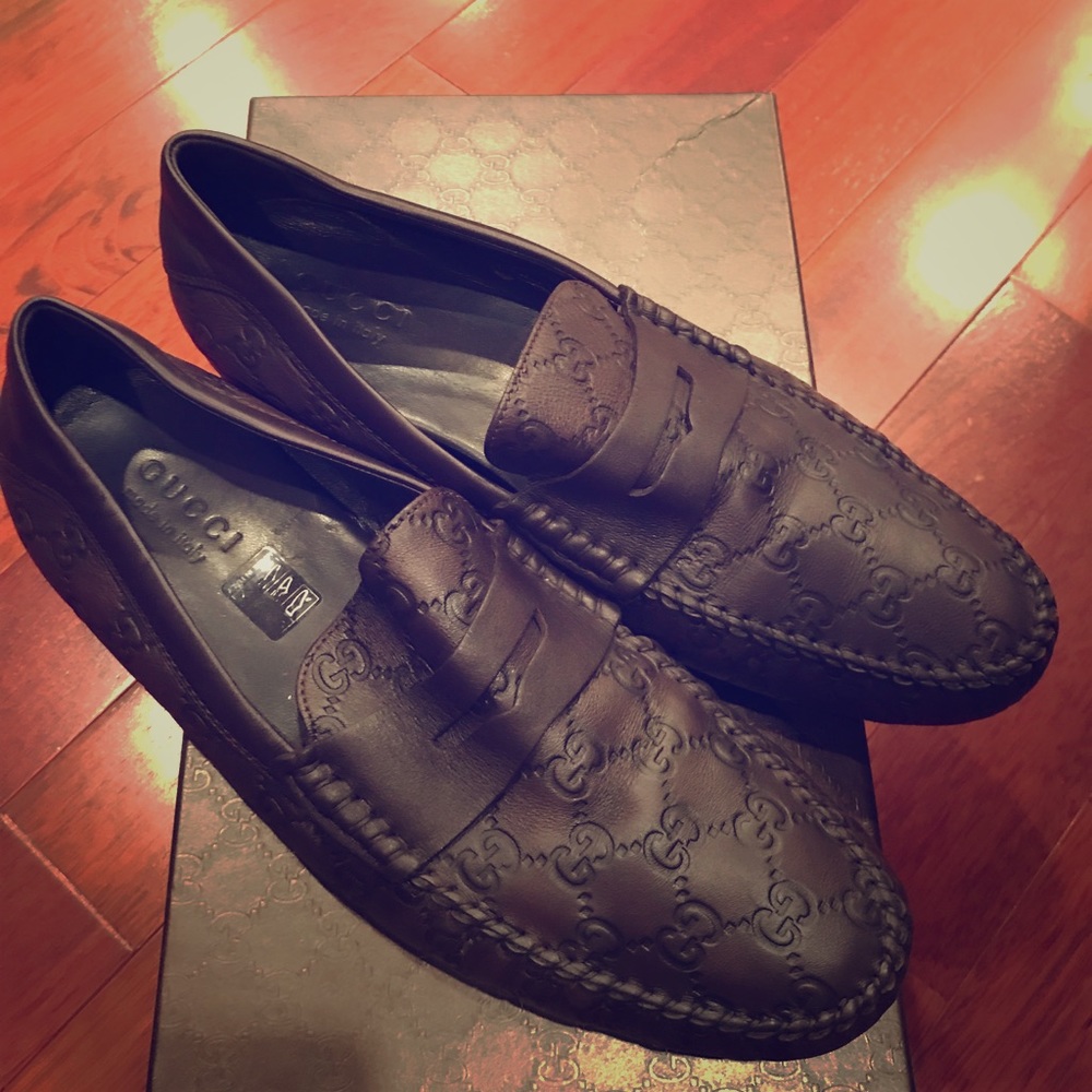 Brown Gucci Loafers